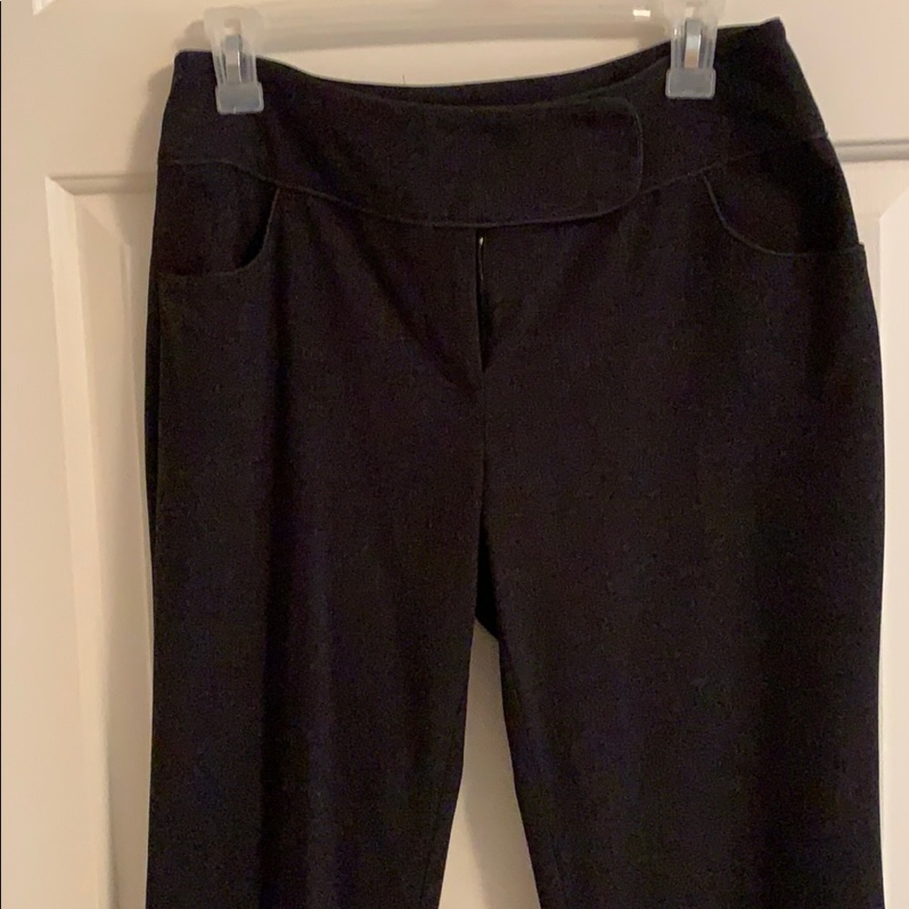 Black wide leg pants